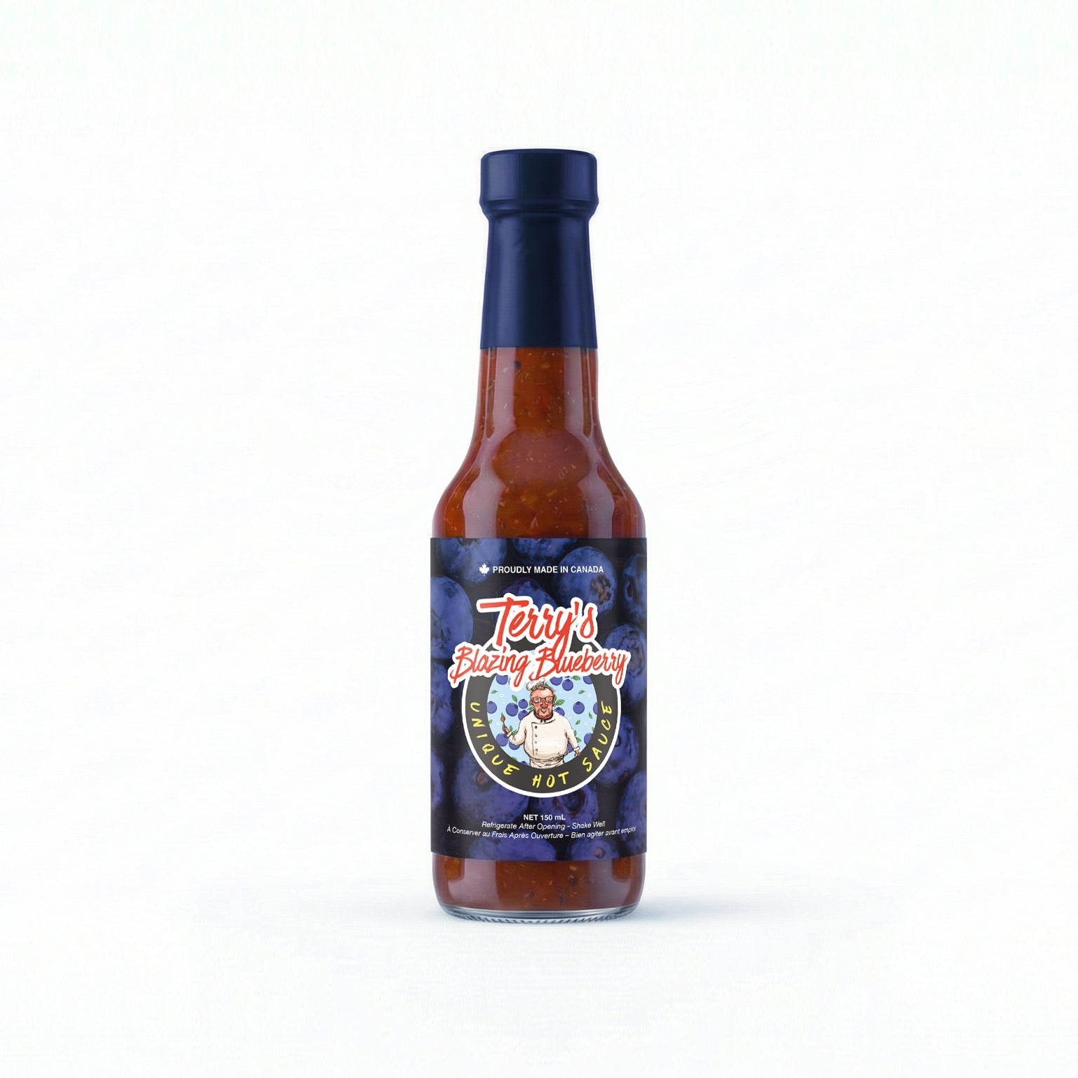 Terry's Blazing Blueberry Unique Hot Sauce (150ml)