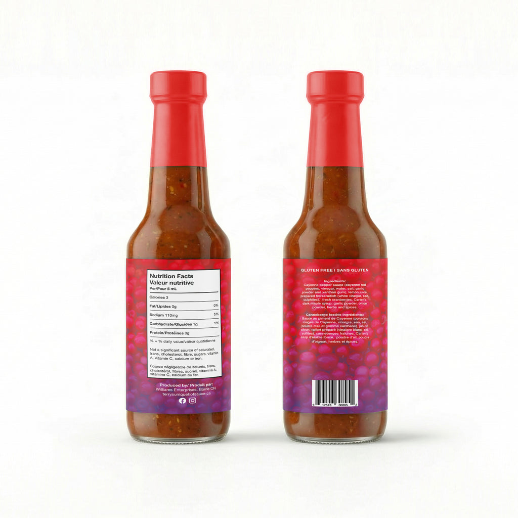 Terry's Festive Cranberry Unique Hot Sauce (150ml)