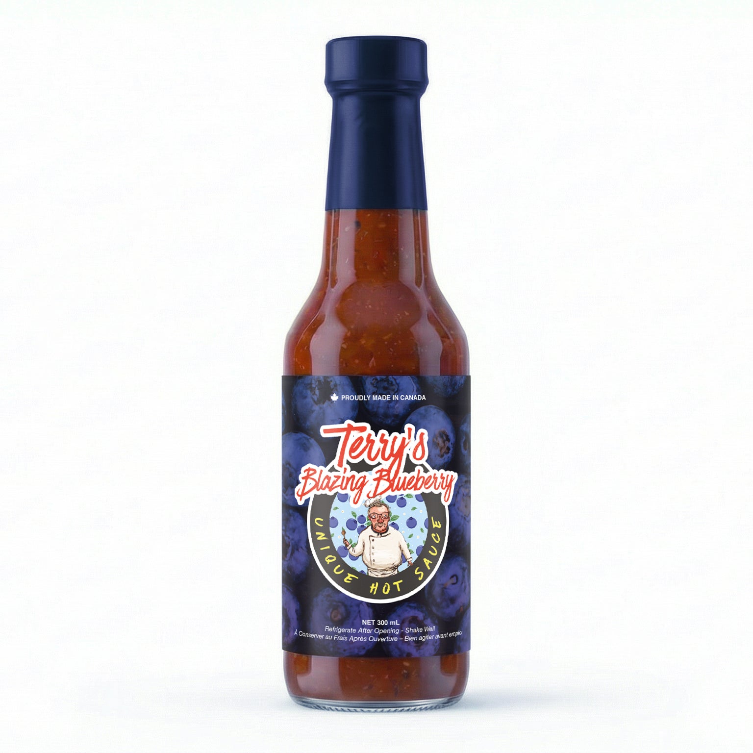 Terry's Blazing Blueberry Unique Hot Sauce (300ml)