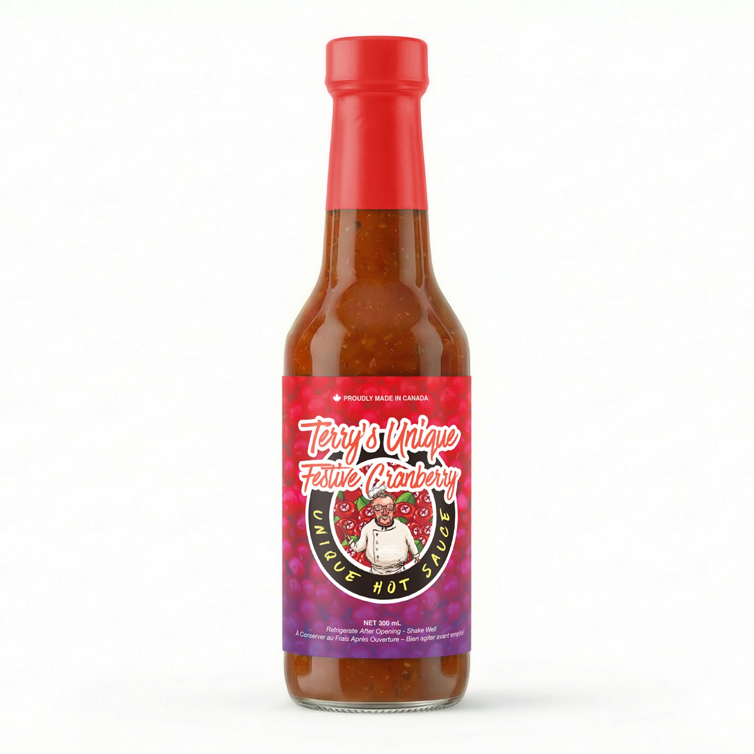 Terry's Festive Cranberry Unique Hot Sauce (300ml)