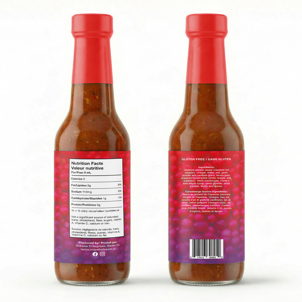 Terry's Festive Cranberry Unique Hot Sauce (300ml)