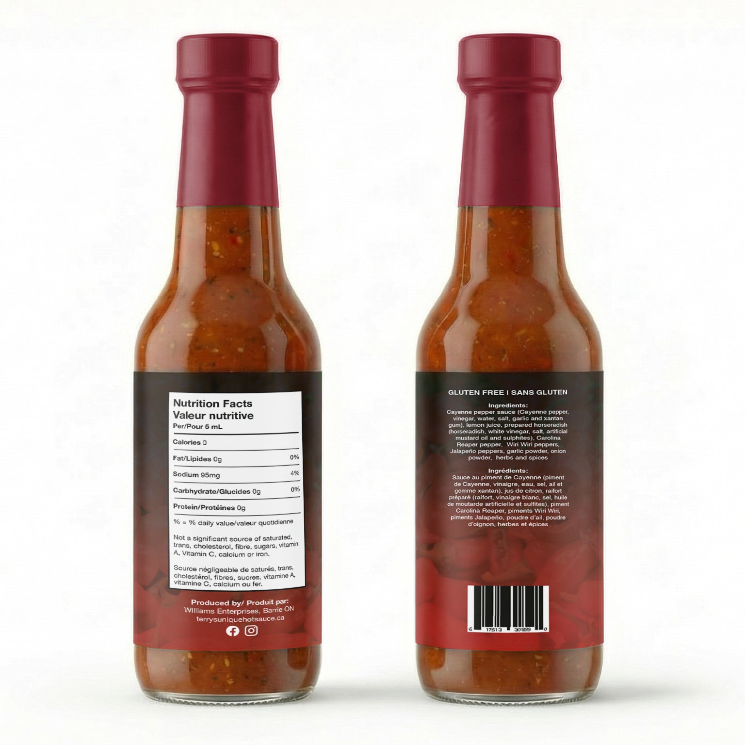 Terry's Reaper Bomb Unique Hot Sauce (300ml)