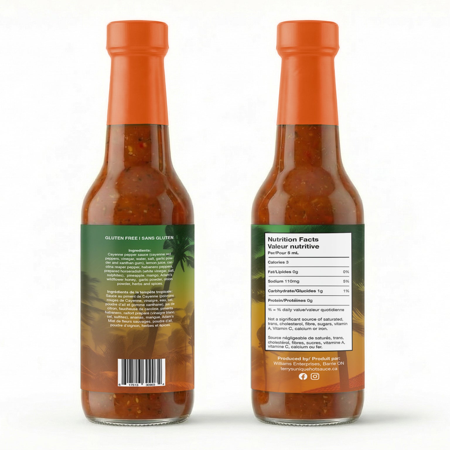 Karen's Tropical Storm Unique Hot Sauce (300ml)