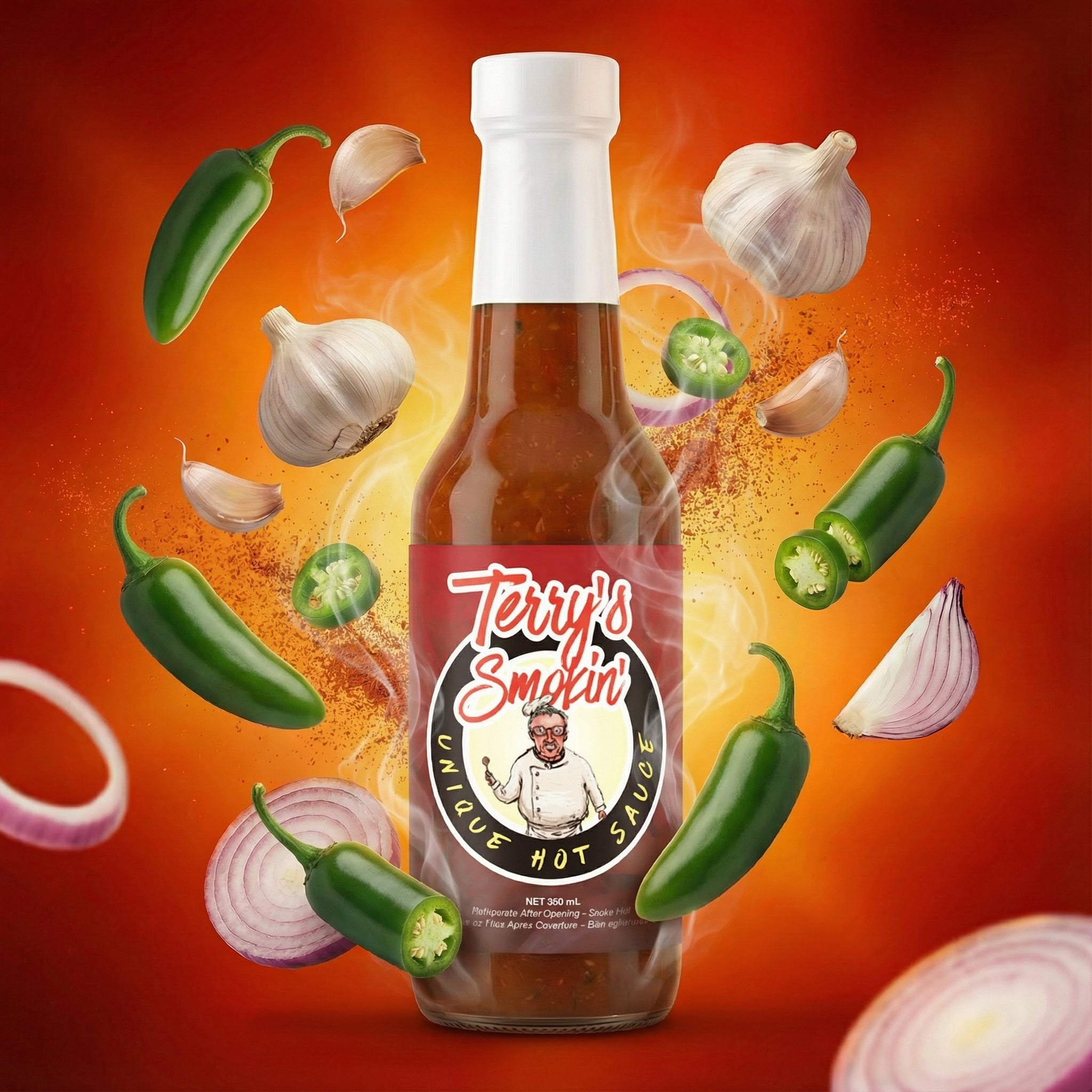 Terry's Smokin Unique Hot Sauce (300ml)